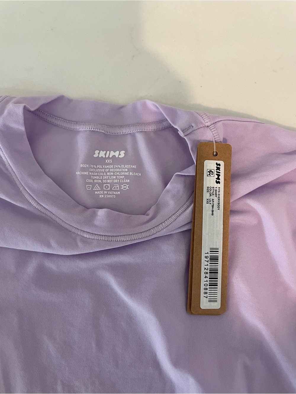 SKIMS Lavender Short-Sleeve Crewneck Tee